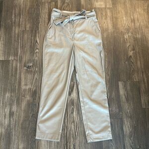 Aritzia Babaton High Vegan Leather pant with matching belt